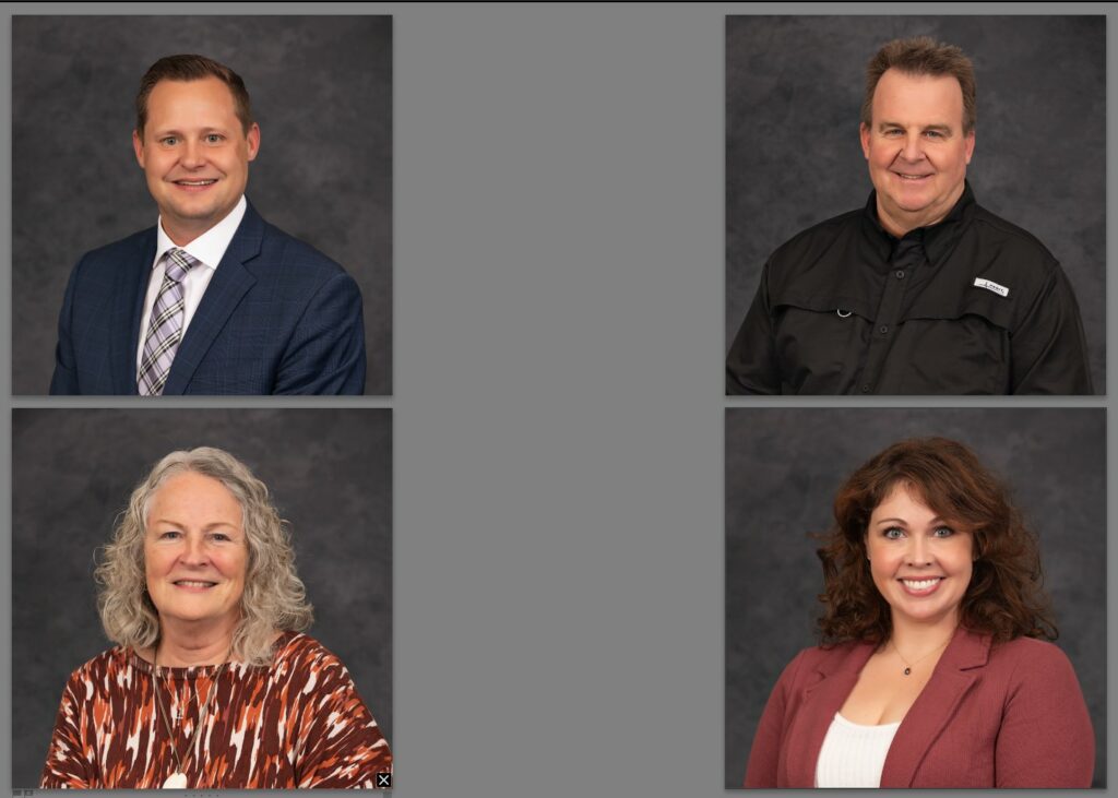 group of employee headshots photographed in one session in Des Moines